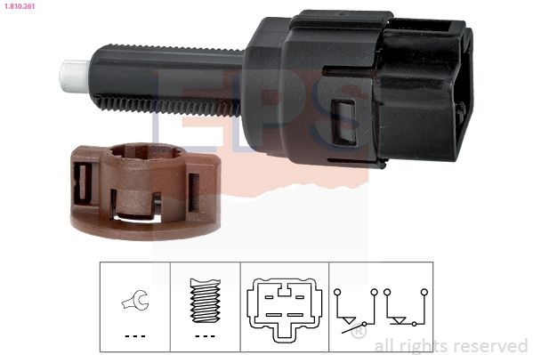 Brake Light Switch Made in Italy - OE Equivalent 1810261 EPS Facet