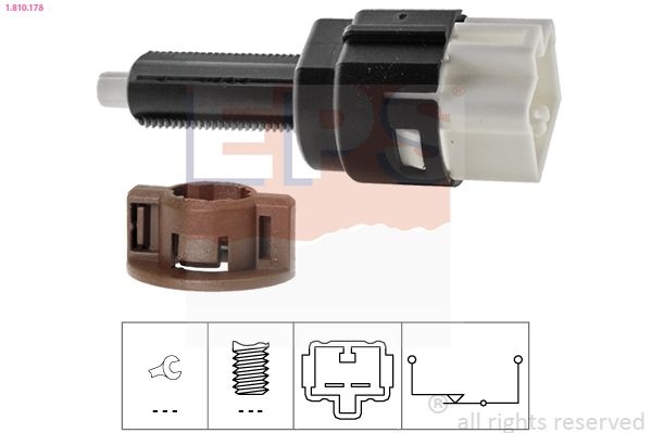 Brake Light Switch Made in Italy - OE Equivalent 1810178 EPS Facet