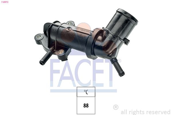 Thermostat, coolant Made in Italy - OE Equivalent 7.8973 Facet