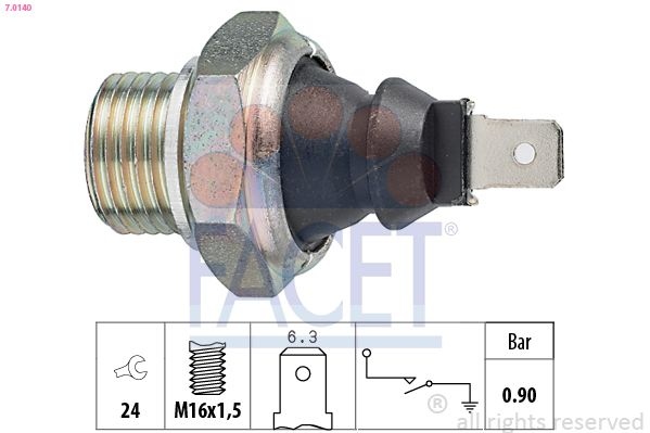 Oil Pressure Switch Made in Italy - OE Equivalent