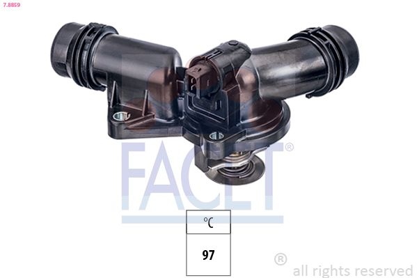 Thermostat, coolant Made in Italy - OE Equivalent 7.8859 Facet