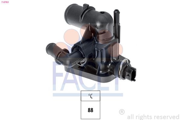 Thermostat, coolant Made in Italy - OE Equivalent 7.8783 Facet