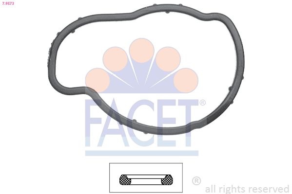 Gasket, thermostat Made in Italy - OE Equivalent 7.9573 Facet