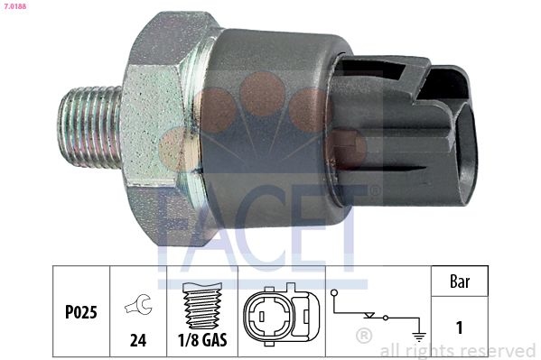 Oil Pressure Switch Made in Italy - OE Equivalent