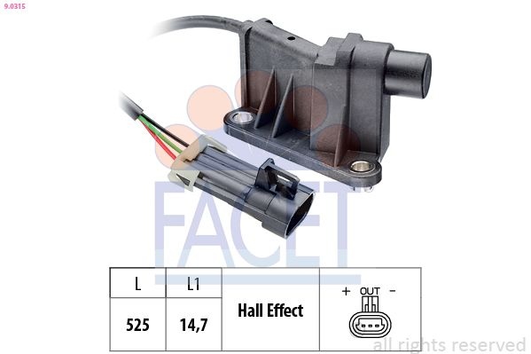 Sensor, camshaft position Made in Italy - OE Equivalent