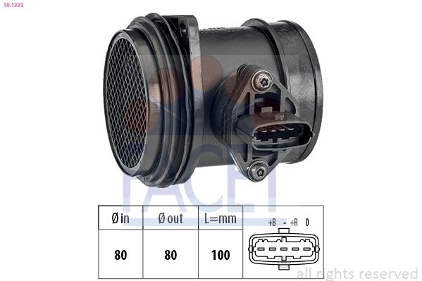 Air Mass Sensor Made in Italy - OE Equivalent