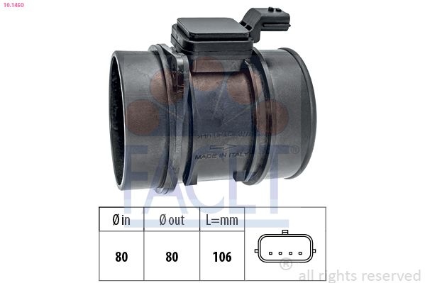 Air Mass Sensor Made in Italy - OE Equivalent