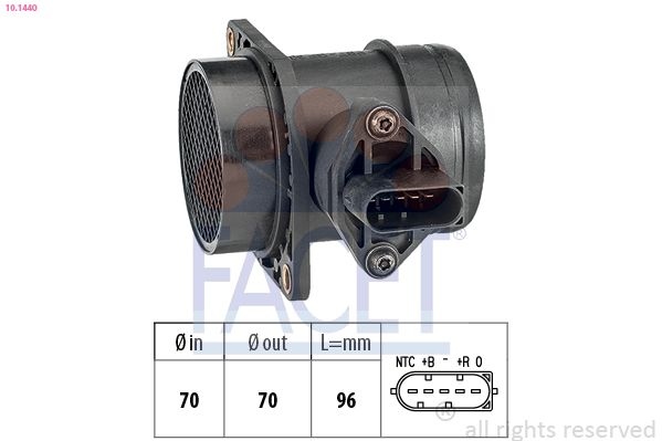 Air Mass Sensor Made in Italy - OE Equivalent