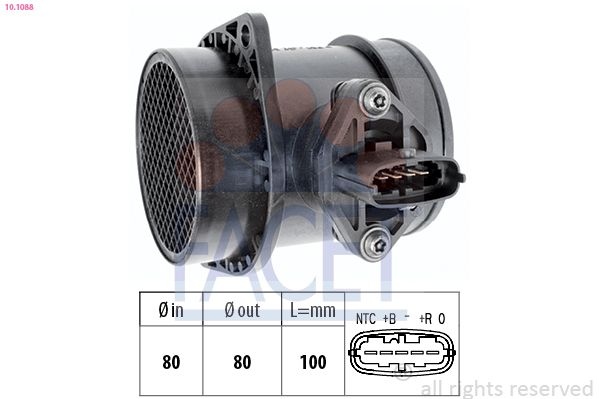 Air Mass Sensor Made in Italy - OE Equivalent