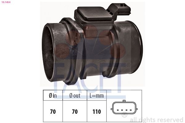 Air Mass Sensor Made in Italy - OE Equivalent