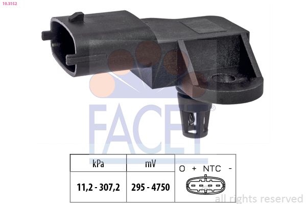 Chevrolet Air Pressure Sensor Height Adaptation Made In Italy - Oe Equivalent