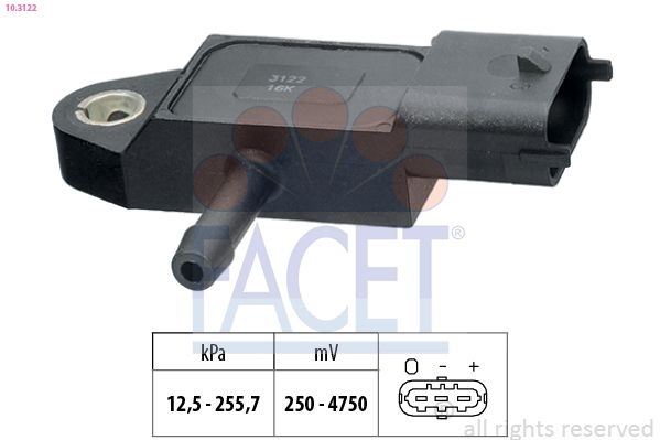 Dacia Air Pressure Sensor Height Adaptation Made In Italy - Oe Equivalent