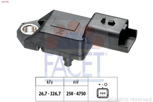 Air Pressure Sensor, height adaptation Made in Italy - OE Equivalent