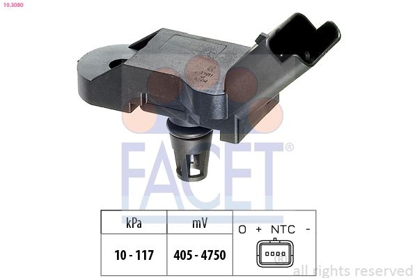 Lufttryckssensor korhojdsanpassning Made in Italy OE Equivalent