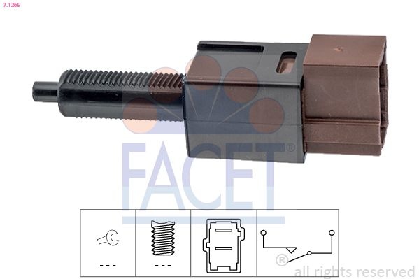 Brake Light Switch Made in Italy - OE Equivalent 7.1265 Facet