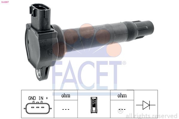 ignition coil 9.6397 Facet