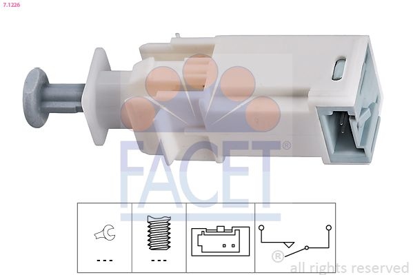 Switch, clutch control (cruise control) Made in Italy - OE Equivalent