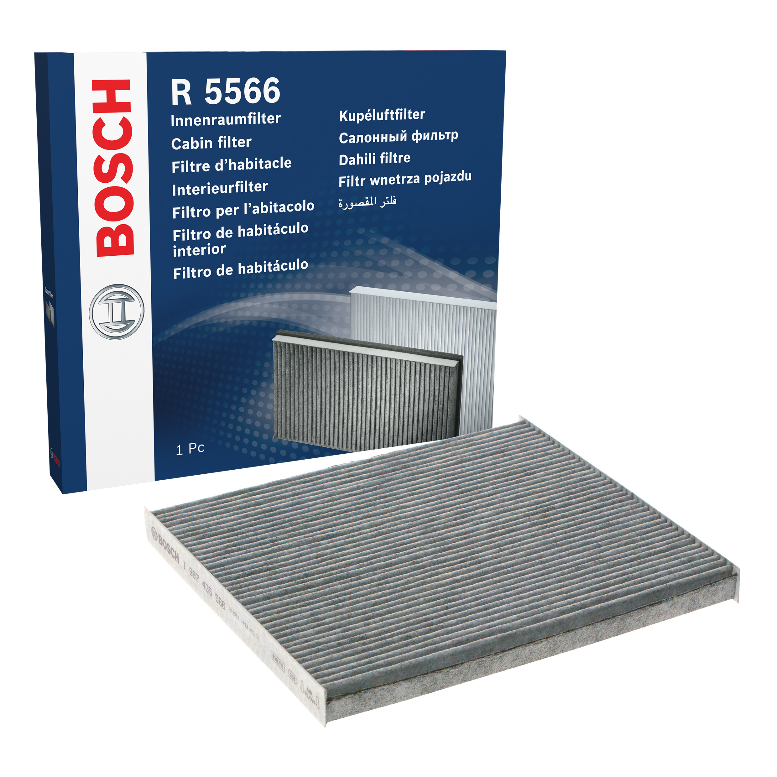 BOSCH Pollen filter Activated Carbon Filter 1 987 435 566 Filter, interior air,Cabin filter TOYOTA,AVENSIS Kombi (T25)