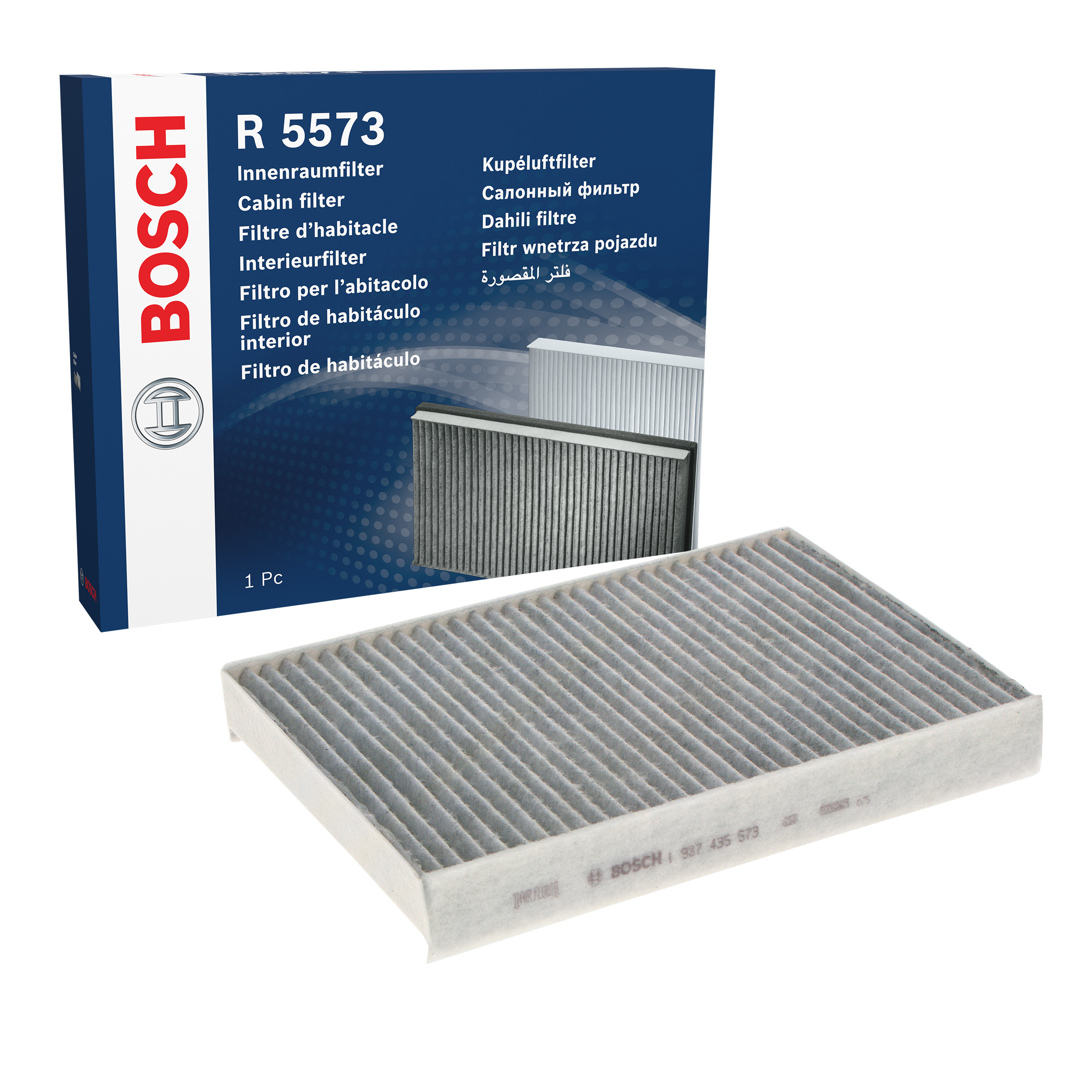 BOSCH Pollen filter Activated Carbon Filter 1 987 435 573 Filter, interior air,Cabin filter VW,SKODA,SEAT,up! Schrägheck (121, 122, BL1, BL2)