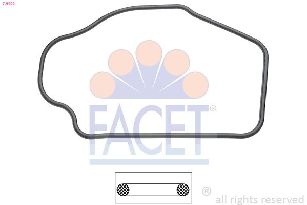 Gasket, thermostat Made in Italy - OE Equivalent 7.9552 Facet