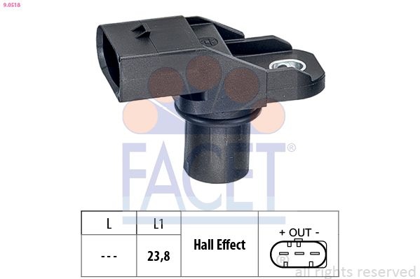 Sensor, camshaft position Made in Italy - OE Equivalent