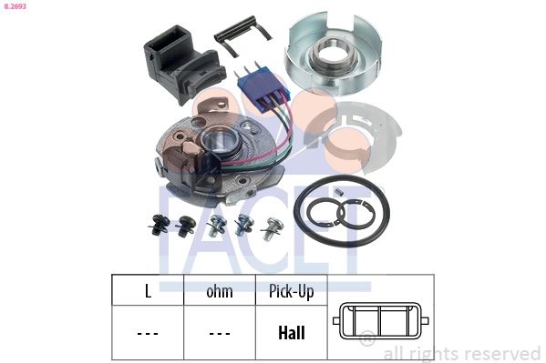 Sensor, Ignition Pulse Made In Italy - OE Equivalent 8.2693 Facet