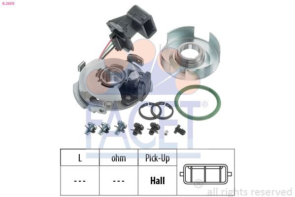 Sensor, ignition pulse Made in Italy - OE Equivalent 8.2659 Facet