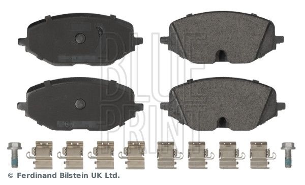 brake pad set with mounting material ADBP420106 Blue Print