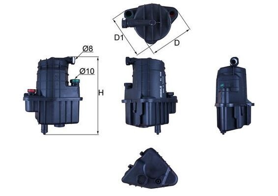 MAHLE ORIGINAL Fuel Filter In-Line Filter KL 469 RENAULT,Clio III Schrägheck (BR0/1, CR0/1),CLIO II (BB0/1/2_, CB0/1/2_),MODUS / GRAND MODUS (F/JP0_)