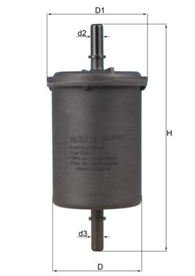 MAHLE ORIGINAL Fuel Filter RENAULT,NISSAN,DACIA KL 416/1 6001546326,7700845961,7701068107 8200386495,9673849,91159804,91159804,16400JD51A,70542100