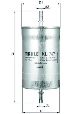 MAHLE ORIGINAL Fuel Filter SEAT KL 767 3R0127401,3R0127401,70566775 3R0127401,3R0127401,3R0127401,3R0127401
