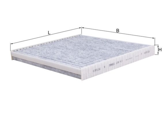 MAHLE ORIGINAL Pollen filter OPEL,FIAT,PEUGEOT LAK 411 1613733080,1615646880,1675578080 0000071776016,71776016,72352938,1675578080,1613733080