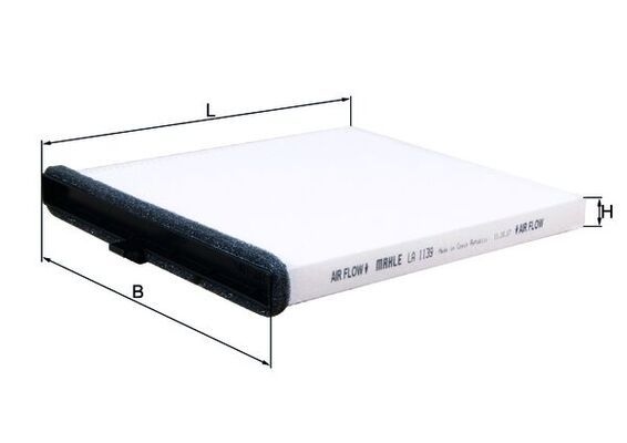 MAHLE ORIGINAL Pollen filter Particulate Filter LA 1139 Filter, interior air,Cabin filter MAZDA,CX-5 (KE, GH),3 Schrägheck (BM, BN),6 Kombi (GJ, GL)