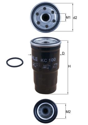 MAHLE ORIGINAL Fuel Filter TOYOTA,MAZDA,SUBARU KC 100D 190686,6003112110,6003112110 79881459,R2L113ZA5,R2L113ZA5A,R2L113ZA5A9A,R2L113ZA5B,190686