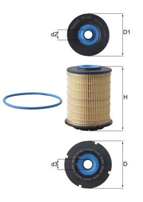 MAHLE ORIGINAL Fuel Filter OPEL,CHEVROLET,VAUXHALL KX 404D 95286876,96896403,96896403  96896403,72350149,KX404DECO,0818013,0818022,818013,818022