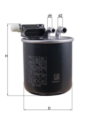 MAHLE ORIGINAL Fuel Filter In-Line Filter KL 948 MERCEDES-BENZ,INFINITI,A-Klasse (W176),B-Klasse (W246, W242),GLA (X156),CLA Coupe (C117)