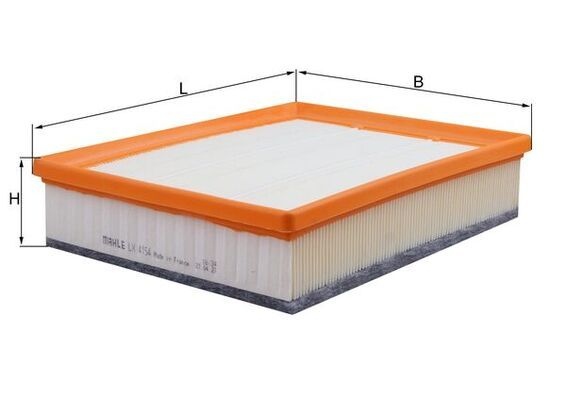MAHLE ORIGINAL Air filter Filter Insert LX 4154 Engine air filter,Engine filter TOYOTA,AVENSIS Station Wagon (ZRT27, ADT27),Verso (_R2_)