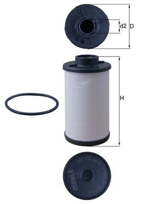 MAHLE ORIGINAL Transmission Filter VW,AUDI,SKODA HX 132D 02E305051B,02E305051C,02E305051D 02E398051,02E305051B,02E305051C,02E305051D,02E398051