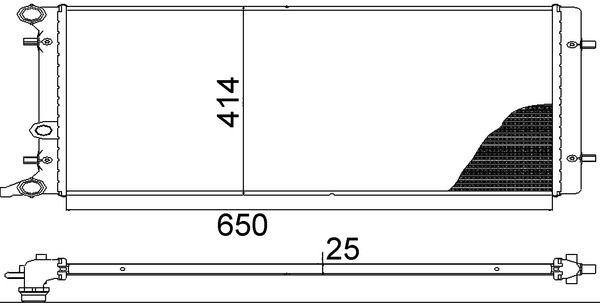 MAHLE ORIGINAL Engine radiator VW,AUDI,SKODA CR 368 001S 1J0121253A,1J0121253AB,1J0121253AD Radiator, engine cooling,Radiator,Engine cooler,1J0121253B