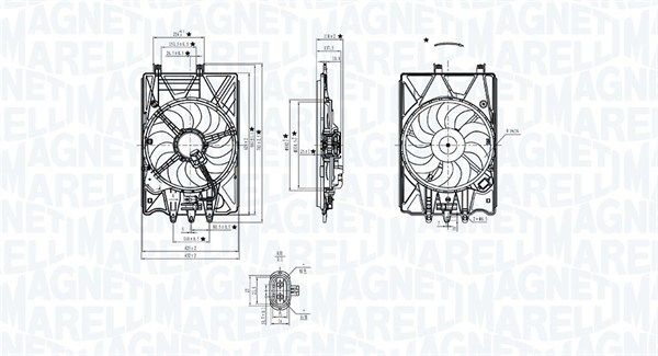 Magneti Marelli Kylflakt Mtc781ax Fiat Mtc781ax Storlek 2