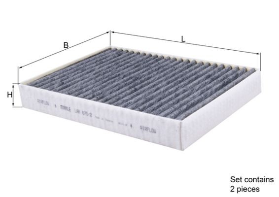 MAHLE ORIGINAL Pollen filter BMW,ALPINA,ROLLS-ROYCE LAK 675/2/S 5A1BDB6,64115A18B11,64115A18B28 64115A1BDB6,64115A1BDB7,64115A29D99,64116996200