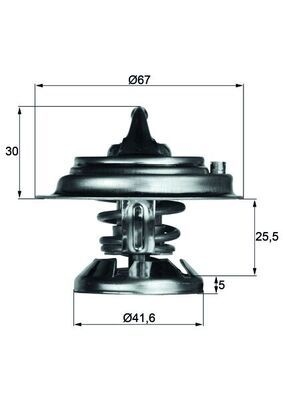 MAHLE ORIGINAL Engine thermostat MERCEDES-BENZ,SSANGYONG,DAEWOO TX 29 85D 6062030275,6012000015,6062030275 6062030575,213685319,70807801,0032039975