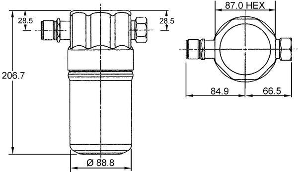 MAHLE ORIGINAL Receiver Drier VW,AUDI AD 36 000S 4B0260774,4B0820192,4B0820193 AC Dryer,Air Conditioning Dryer,Dryer, air conditioning 4B3820193