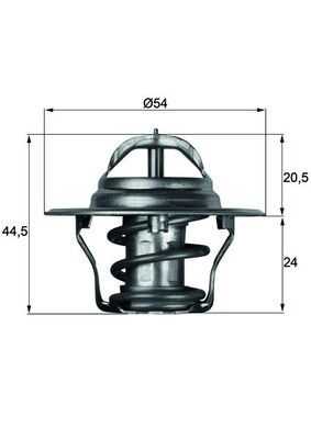 MAHLE ORIGINAL Engine thermostat OPEL,FORD,HYUNDAI TX 4 87D 04131240,4131240,1452357 1459319,1461931,1472824,6173232,683F8575AAA,683F8575ABA,ERT180