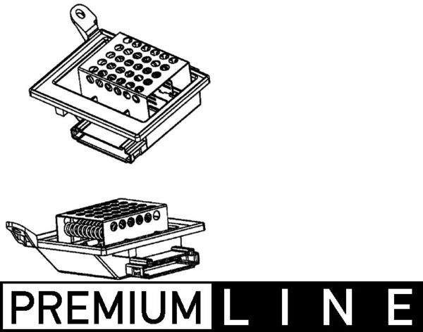 MAHLE ORIGINAL Resistor, interior blower BEHR *** PREMIUM LINE *** with screw ABR 86 000P  MERCEDES-BENZ,VITO Bus (W639),VIANO (W639)