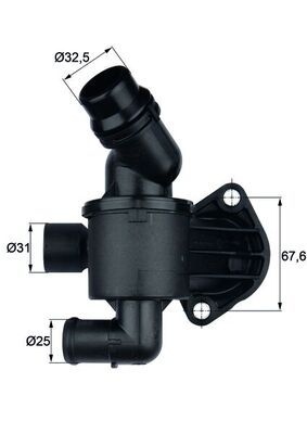 MAHLE ORIGINAL Engine thermostat VW,AUDI,SEAT TI 34 87 03L121111AD,03L121111N,03L121111AD 03L121111N,70808329,03L121111AD,03L121111N,03L121111AD