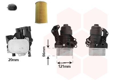 Oil cooler, Engine Oil 58013724 International Radiators