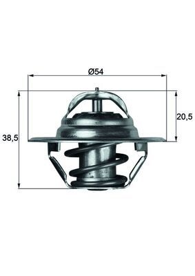 MAHLE ORIGINAL Engine thermostat FIAT,SEAT,CHEVROLET TX 3 83D CA03222101,G11065,G45788 3156283,CA03222101,105000106400,105000106401,4062141,4062172