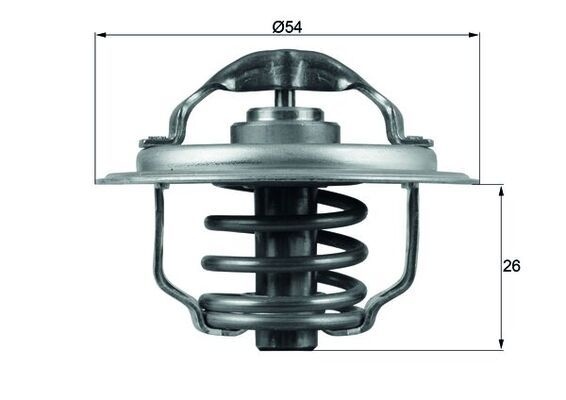 MAHLE ORIGINAL Engine thermostat BEHR Opening Temperature: 87°C TX 111 87D Thermostat, coolant,Thermostat VW,AUDI,SKODA,Golf V Schrägheck (1K1)
