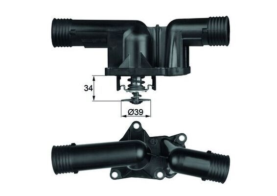 MAHLE ORIGINAL Engine thermostat BEHR Opening Temperature: 95°C TI 24 95 Thermostat, coolant,Thermostat BMW,HONDA,3 Limousine (E36),Z3 Roadster (E36)